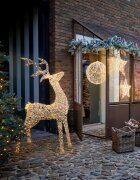 LOBERON Figurka jelenia LED Elanari