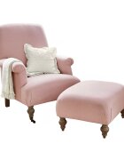 LOBERON Fotel z podnóżkiem Rose de Lumière