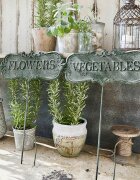 LOBERON Ozdoba ogrodowa zestaw 2 szt. Flowers & Vegetables