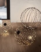 LOBERON Zestaw 3 kul LED Brilliante