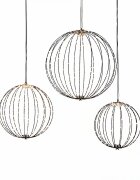 LOBERON Zestaw 3 kul LED Brilliante
