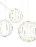 LOBERON Zestaw 3 kul LED Brilliante