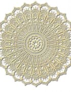 Sentop Drewniana dekoracja ścienna – Mandala Kwiat Pokoju | KLAROT