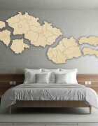 Sentop Drewniana mapa Republiki Czechosłowackiej - Geografia