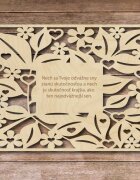 Sentop Drewniana tablica z tekstem - Bold dreams - do 60 x 80 cm