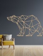 Sentop Drewniany obraz ścienny Geometryczny miś | BRUKO