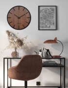 Sentop Drewniany zegar ścienny - | HDFK026 | orzech wenge