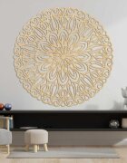 Sentop Elegancka drewniana mandala na ścianę - SOFIS