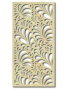 Sentop Elegancki drewniany panel z kwiatowym wzorem | PIKI