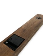 Sentop Elegancki drewniany zegar ścienny w czarnym designie -TERRA