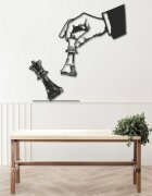 Sentop Eleganckie dwuczęściowe malowanie szachownicy - SZACHMAT |