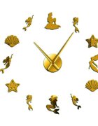 Sentop Lustrzany zegar ścienny z syreną fantasy