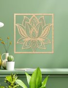 Sentop Mandala kwiat lotosu na ścianę kwadrat - ALAKSTRA