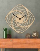 Sentop Nowoczesny drewniany zegar ścienny | SPIRAL