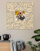 Sentop Ramka na zdjęcia na drewnianej ścianie - do 50 x 50 cm