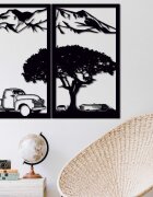 Sentop Rzeźbiony dwuczęściowy obraz ścienny o tematyce natury - BULISA