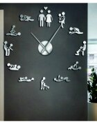 Sentop Samoprzylepny zegar ścienny Kamasutra | Hrobeso