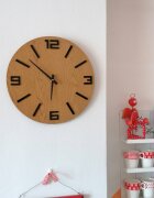 Sentop Stylowy drewniany zegar ścienny – minimalistyczny design – JAKFILD