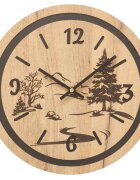 Sentop Zegar ścienny do salonu - Natura i las | GRUN