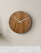 Sentop Zegar ścienny z litego dębu minimalistyczny design | UNITARIY