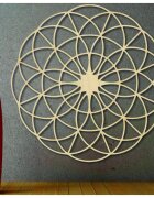 Stylesa Magiczna drewniana mandala na ścianę - Koła I średnica FI 50 60 70 80 90 cm