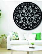 Stylesa Magiczna drewniana mandala - obraz na ścianę