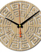 Stylesa Zegar ścienny wykonany z drewna sklejkowego o gramaturze 4 mm KOLOR