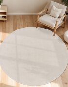 teppich.pl Dywan Calissa krem 80 cm okrągły