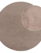 teppich.pl Dywan Calissa taupe 80 cm okrągły