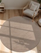 teppich.pl Dywan Calissa taupe 80 cm okrągły