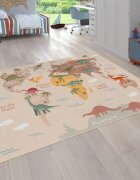 teppich.pl Dywan dla dzieci Bini beżowy 200x290 cm
