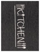 teppich.pl Dywan do kuchni Cuisinea antracyt 60x100 cm