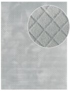 teppich.pl Dywan nadający się do prania Rotella szary 60x100 cm