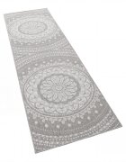 teppich.pl Dywan wewnętrzny i zewnętrzny Breezy szary 80x250 cm