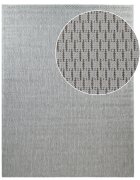 teppich.pl Dywan wewnętrzny i zewnętrzny Timba szary 80x150 cm