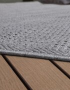 teppich.pl Dywan wewnętrzny i zewnętrzny Timba szary 80x150 cm