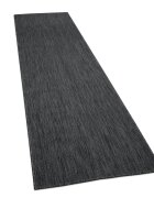 teppich.pl Dywan wewnętrzny i zewnętrzny Venezia antracyt 80x250 cm