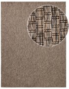 teppich.pl Dywan wewnętrzny i zewnętrzny Venezia taupe 160x220 cm