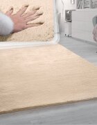 teppich.pl Dywanik futrzany Fluffy piasek 140x200 cm