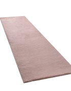 teppich.pl Dywanik futrzany Fluffy różowy 80x300 cm