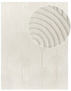 teppich.pl Dywanik futrzany Lelystar krem 80x150 cm