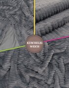 teppich.pl Kocyk Arnia antracyt 150x200 cm