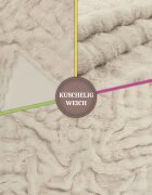 teppich.pl Kocyk Arnia krem 200x240 cm