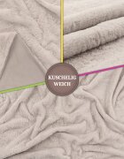 teppich.pl Kocyk Solina krem 150x200 cm