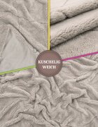 teppich.pl Kocyk Utah krem 150x200 cm