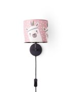 teppich.pl Lampa ścienna Elio różowy
