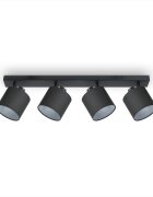 teppich.pl Lampa ścienno-sufitowa Alina czarno-biały