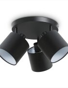 teppich.pl Lampa ścienno-sufitowa Alina czarno-biały