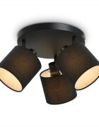 teppich.pl Lampa ścienno-sufitowa Alina czarno-biały