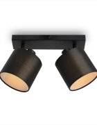 teppich.pl Lampa ścienno-sufitowa Alina czarno-biały